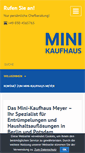 Mobile Screenshot of mini-kaufhaus.de